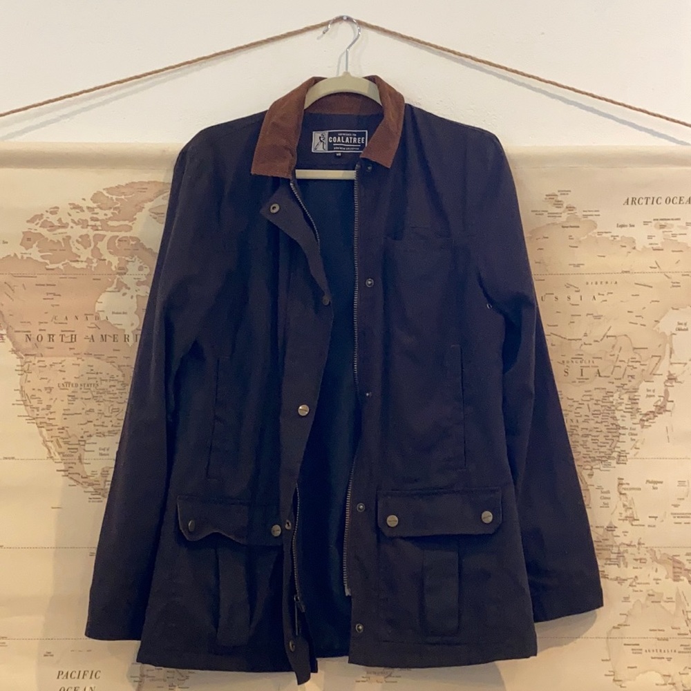 CoalaTree Brown Lodge waxed canvas Jacket